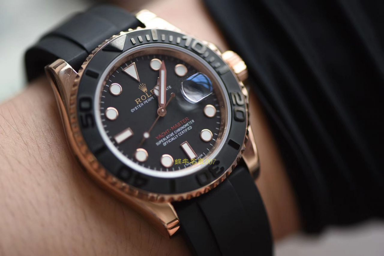   视频测评NOOB厂劳力士游艇名仕型系列116655-Oysterflex bracelet金壳腕表  / RBC018