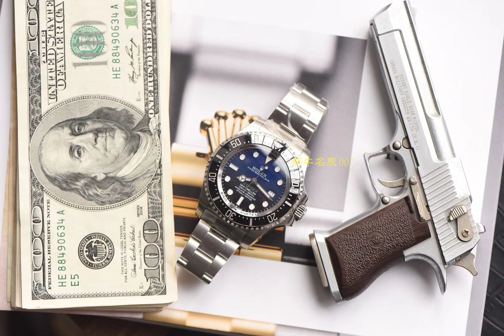 劳力士海使型系列m126660-0002腕表  台湾厂劳力士渐变蓝   / R276
