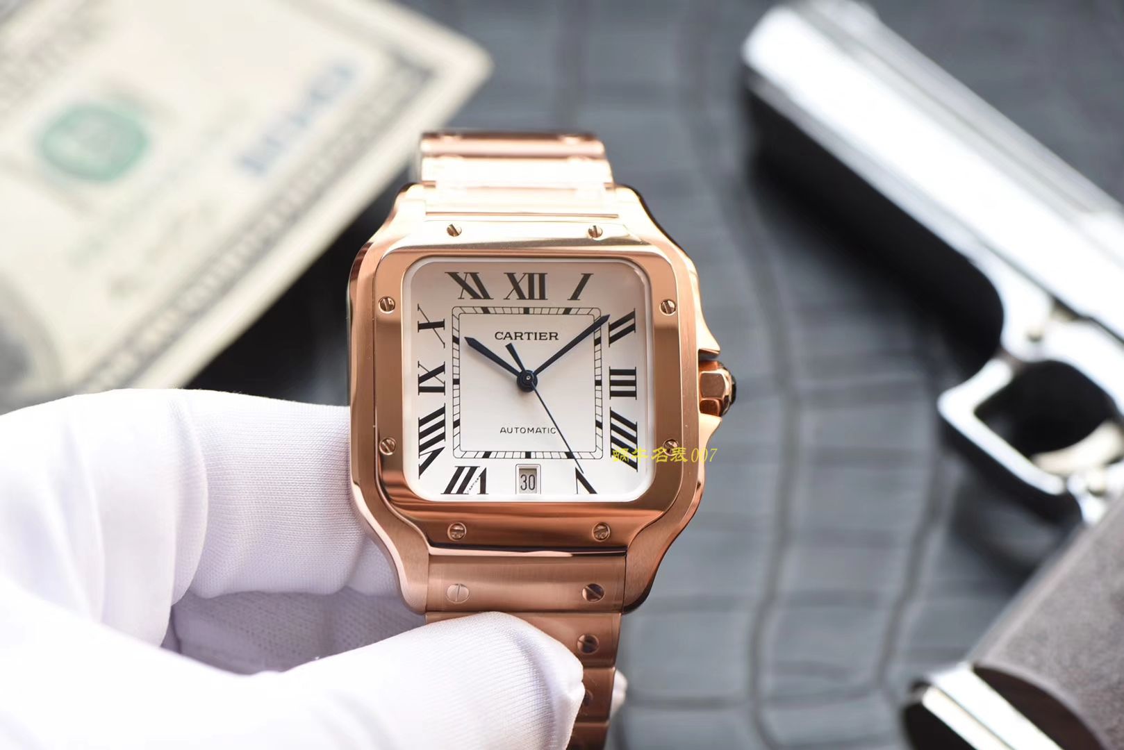 卡地亚山度士系列WGSA0007（大号）腕表  KOR高 / K196