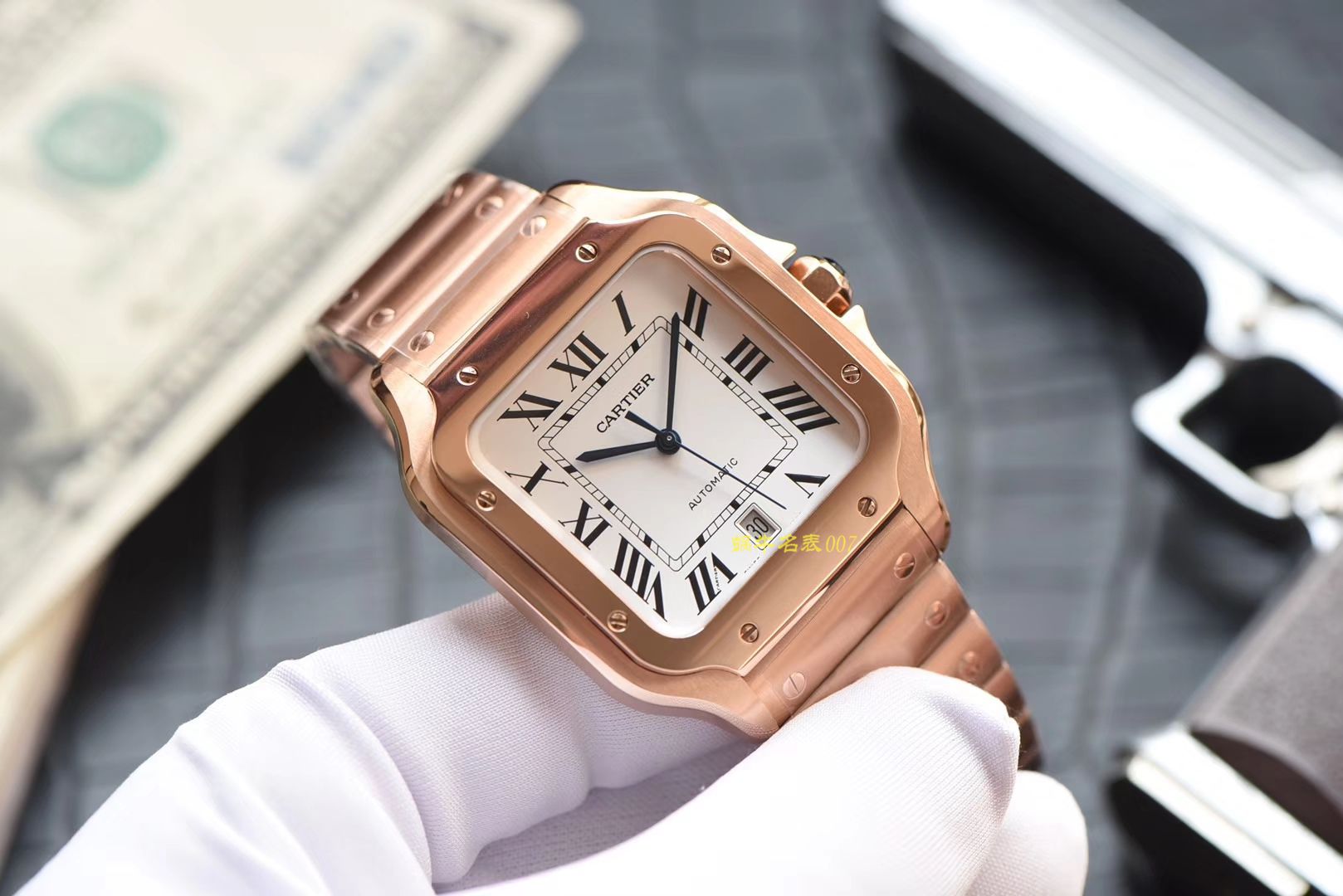 卡地亚山度士系列WGSA0007（大号）腕表  KOR高 / K196