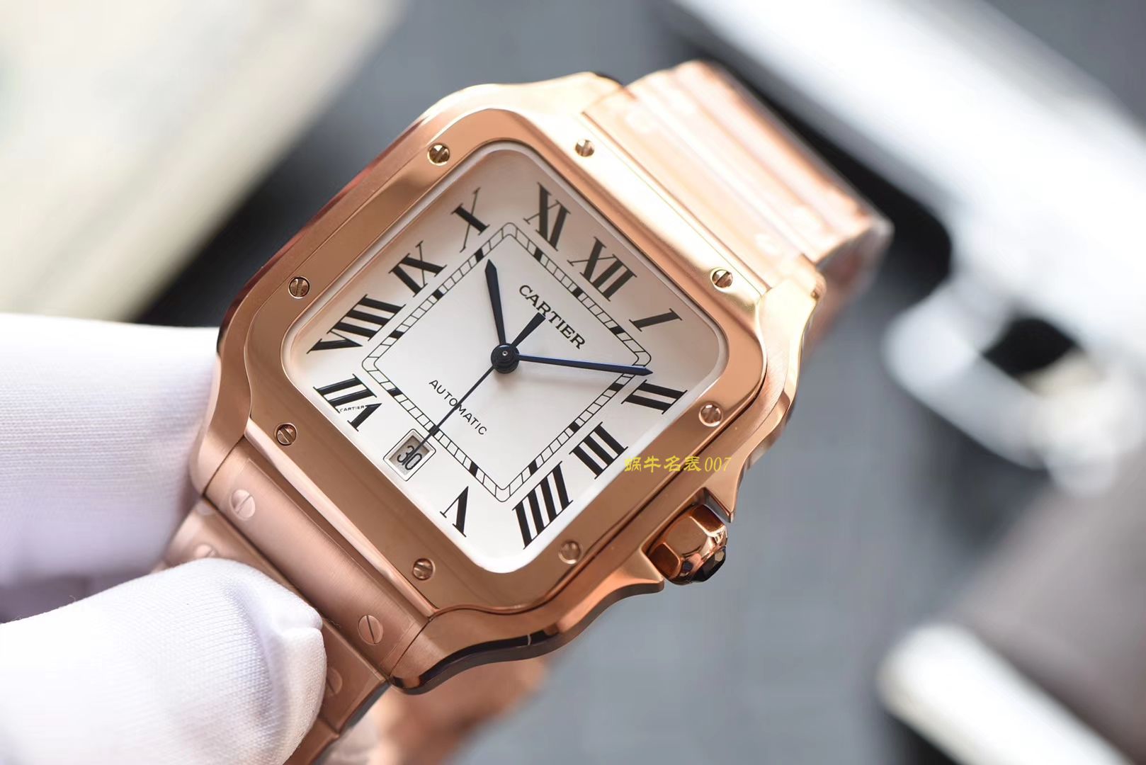 卡地亚山度士系列WGSA0007（大号）腕表  KOR高 / K196