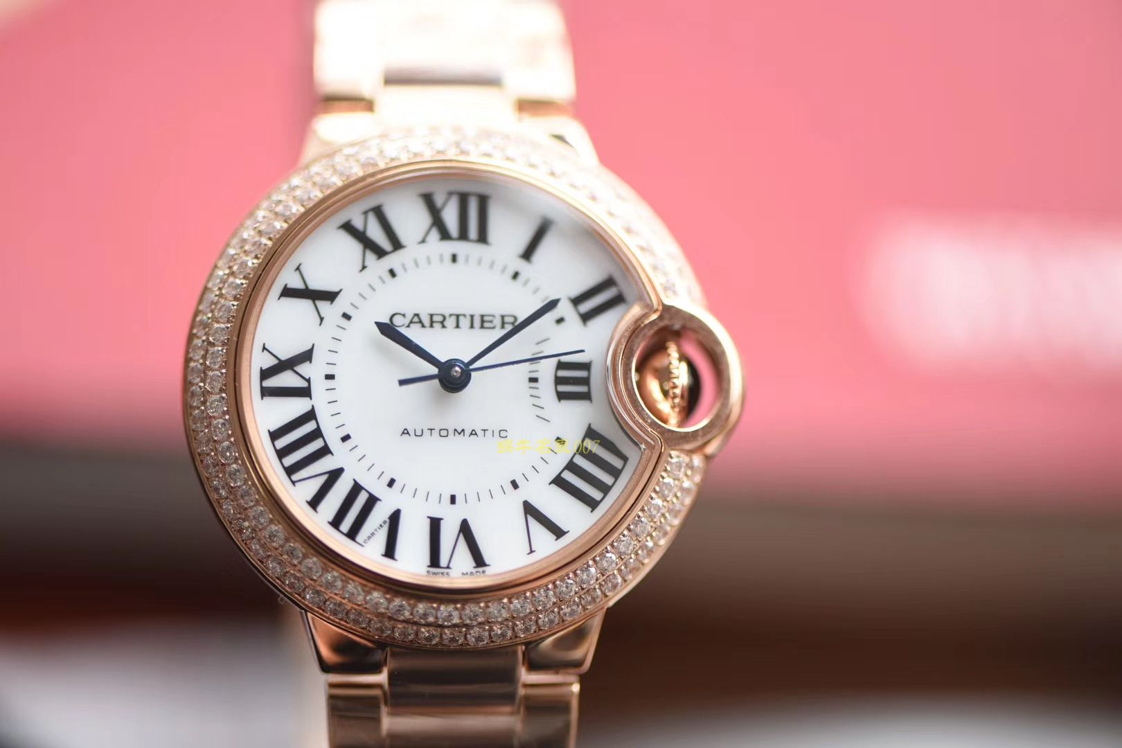 卡地亚蓝气球系列WE902034女士腕表  V6蓝气球手表   / K197