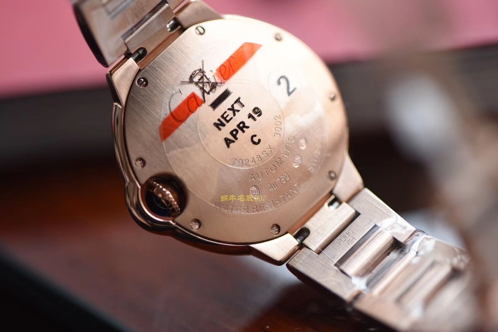 卡地亚蓝气球系列WE902034女士腕表  V6蓝气球手表   / K197