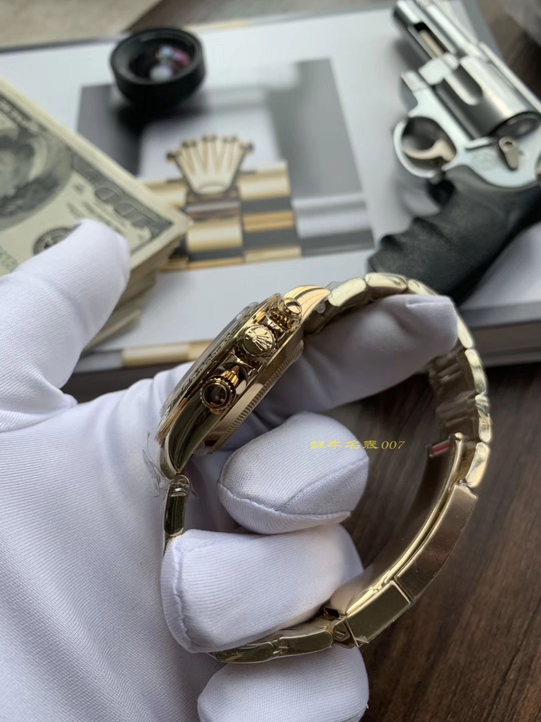 劳力士宇宙计型迪通拿系列116508黑盘腕表  AR高劳力士手表   / R289