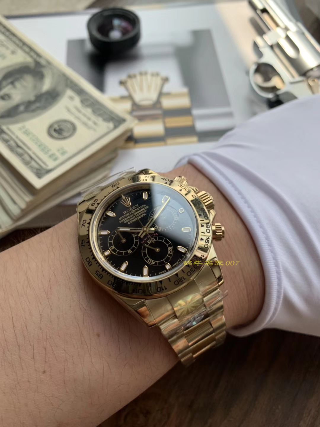 劳力士宇宙计型迪通拿系列116508黑盘腕表  AR高劳力士手表   / R289