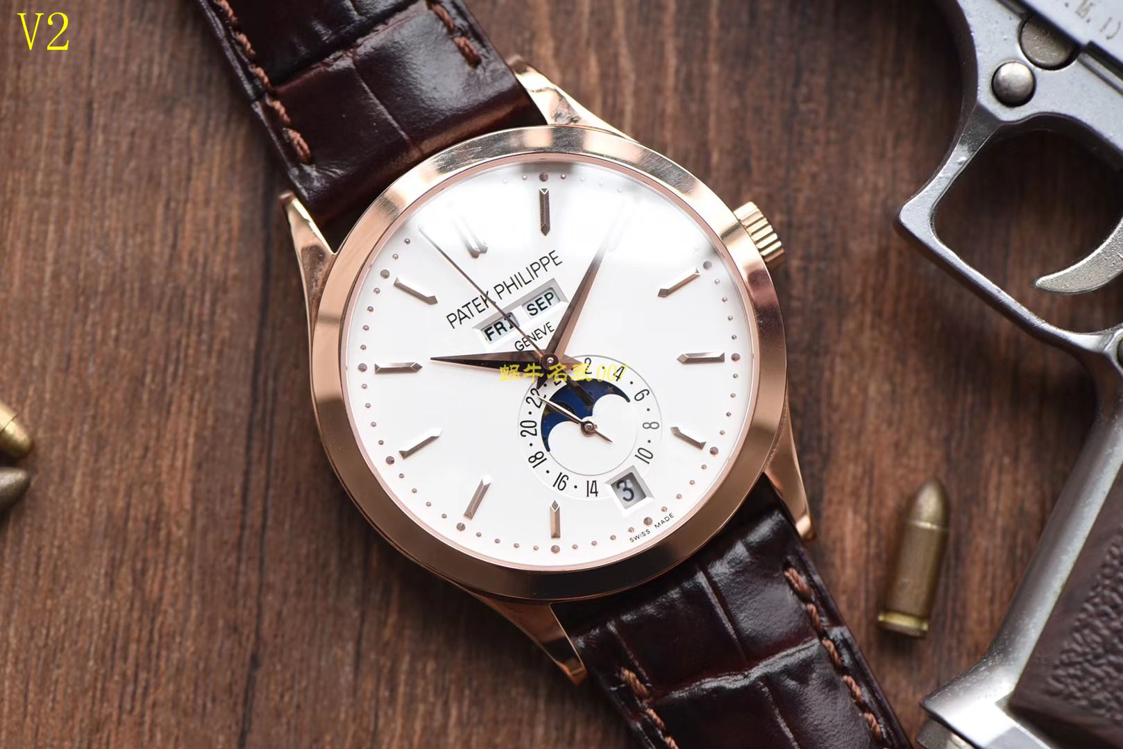   台湾厂百达翡丽复杂功能计时系列5396R 玫瑰金腕表 / BDBD169