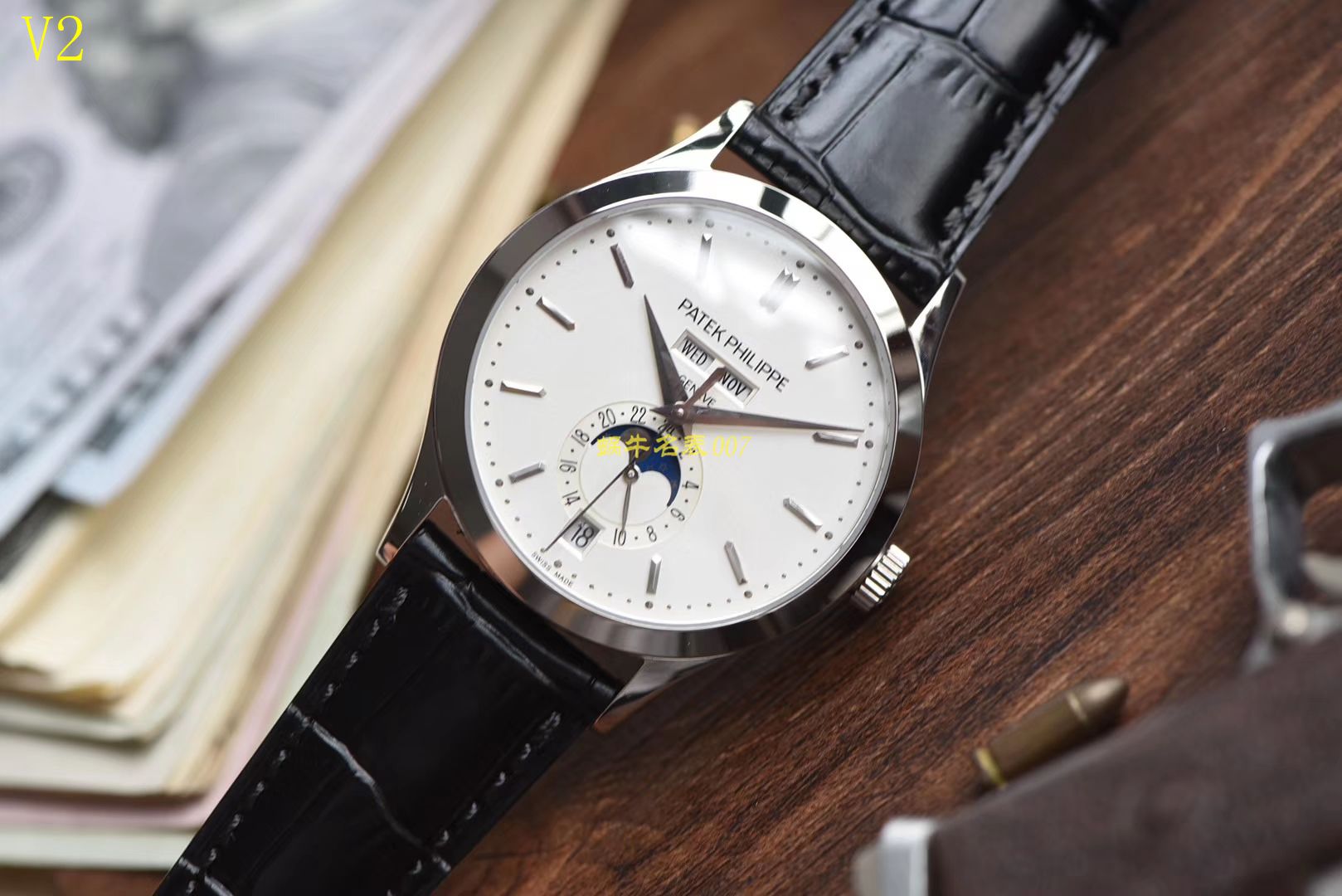   台湾厂高百达翡丽复杂功能计时系列5396G-011男表 / BD170