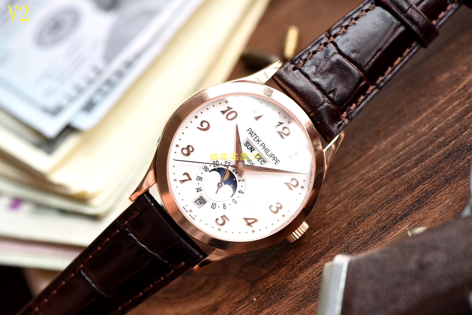   台湾厂百达翡丽复杂功能计时系列5396R-012月相腕表 / BD208