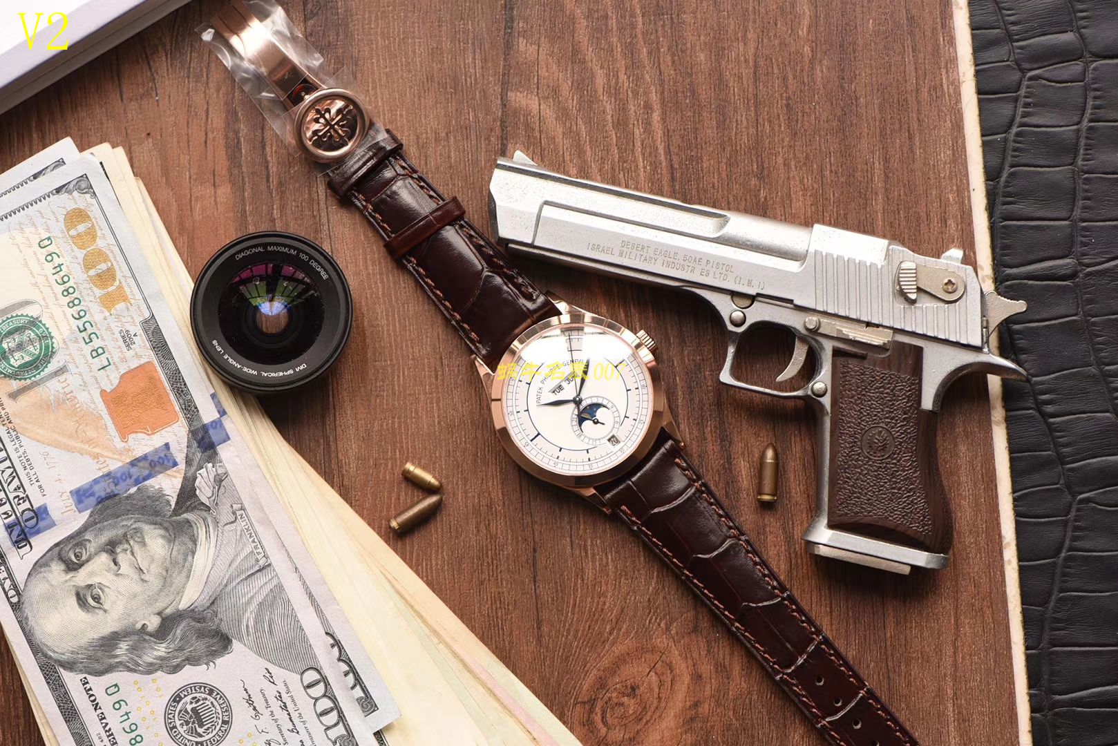   台湾厂百达翡丽复杂功能计时系列5396G 玫瑰金男表 / BD205