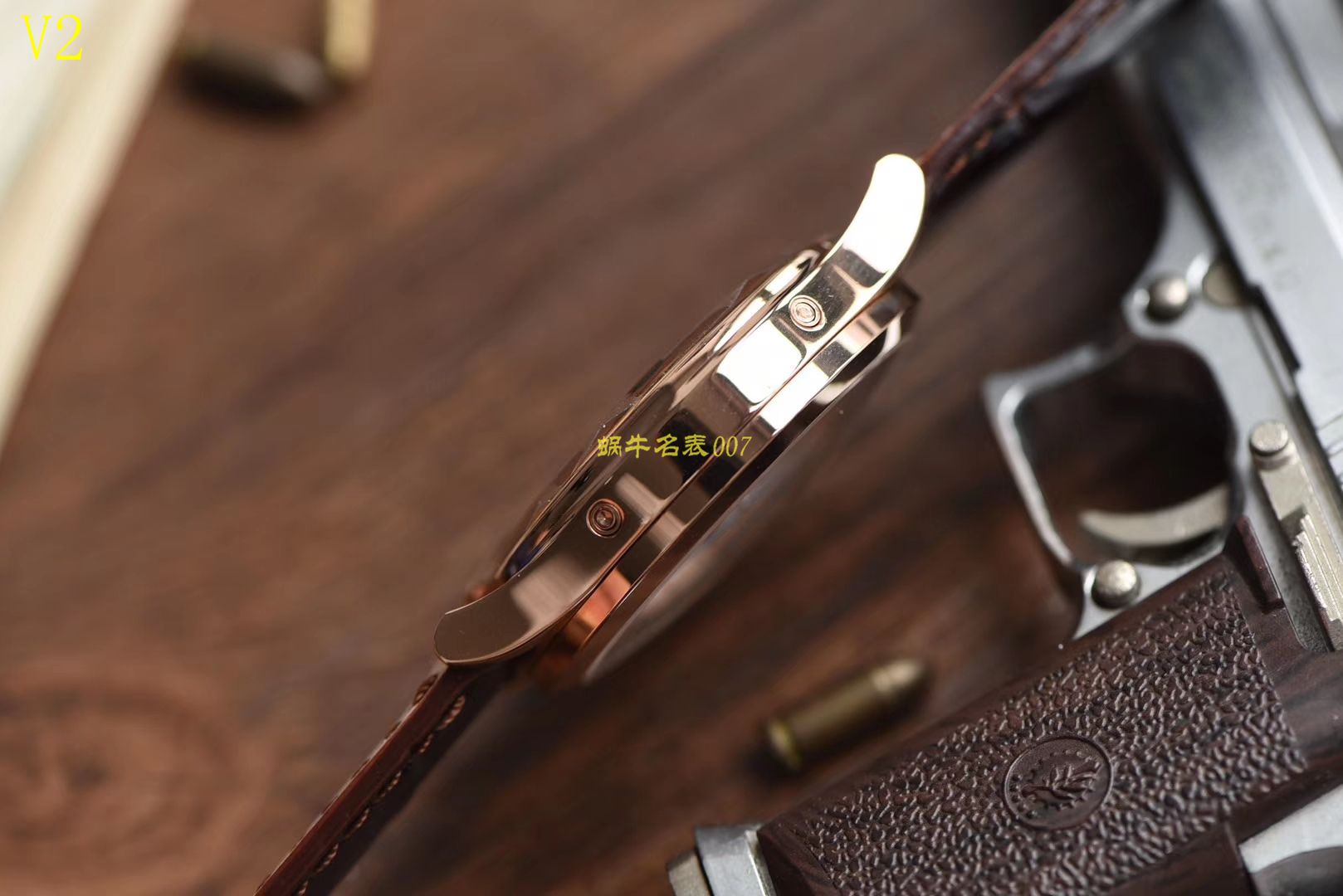   台湾厂百达翡丽复杂功能计时系列5396G 玫瑰金男表 / BD205