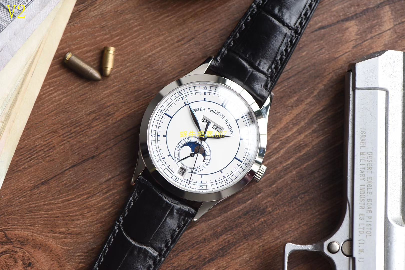   台湾厂精  百达翡丽复杂功能计时系列5396G 白金男表 / BD168