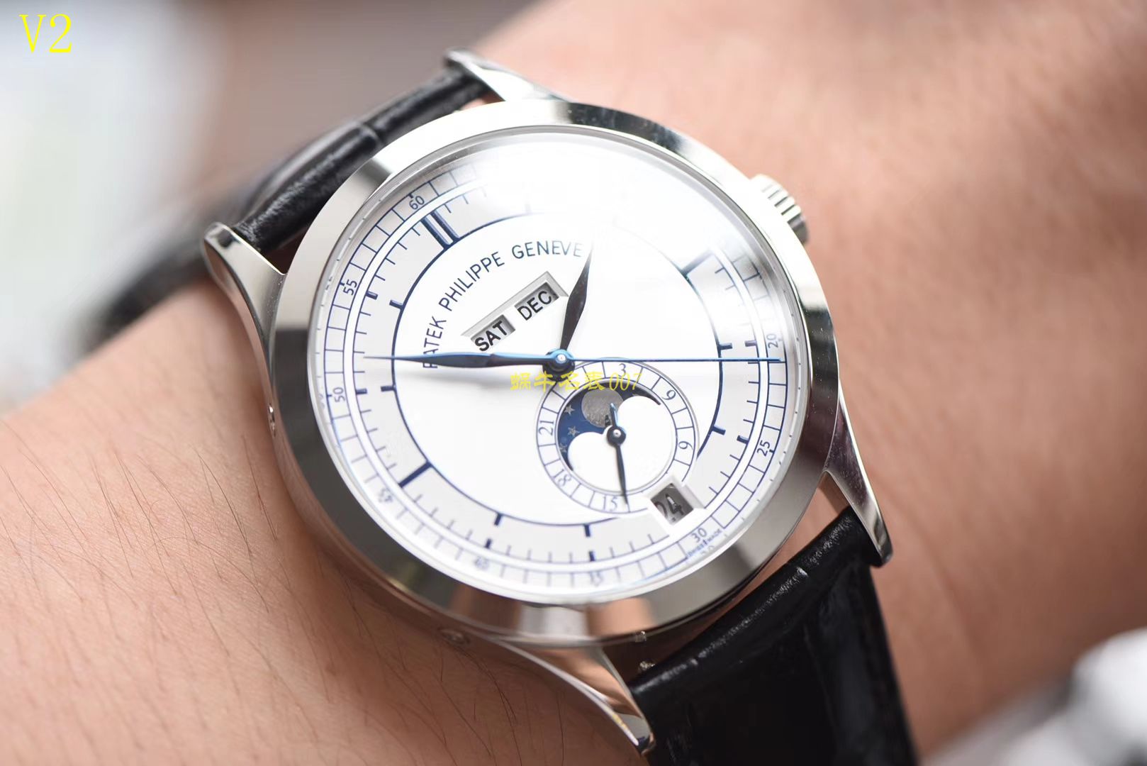   台湾厂精  百达翡丽复杂功能计时系列5396G 白金男表 / BD168