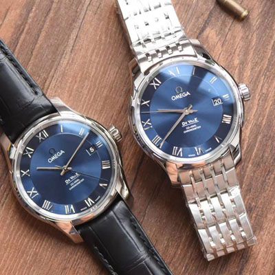 欧米茄碟飞系列433.10.41.21.03.001，433.13.41.21.03.001（皮带）腕表  VS  