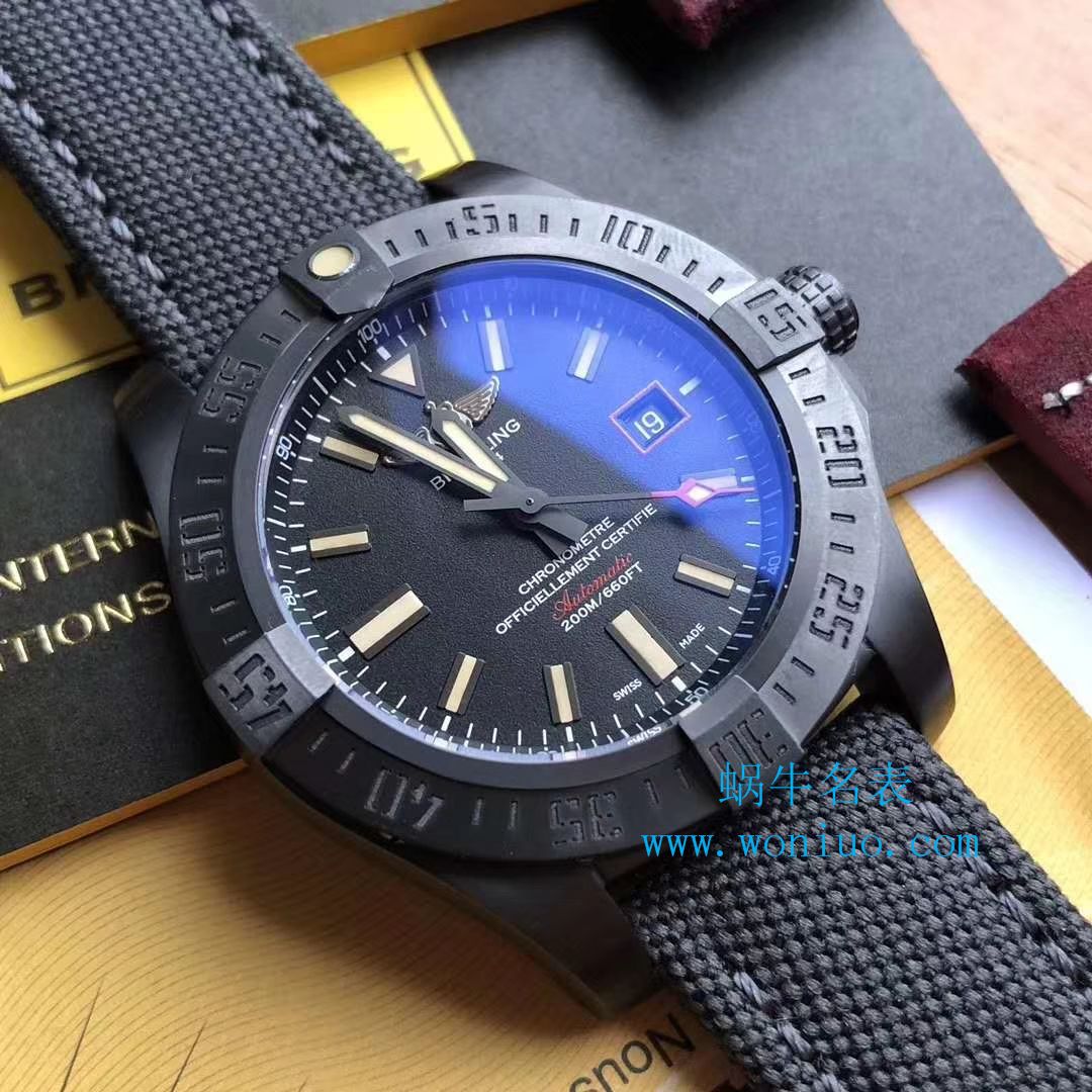 视频评测专柜原单百年灵复仇者黑鸟  百年灵机械计时系列V1731110/BD74/109W/M20BASA.1腕表 / BL093