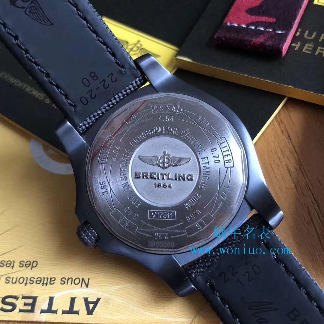 视频评测专柜原单百年灵复仇者黑鸟  百年灵机械计时系列V1731110/BD74/109W/M20BASA.1腕表 / BL093