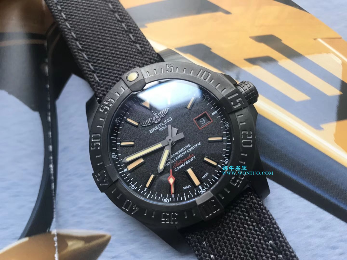 视频评测专柜原单百年灵复仇者黑鸟  百年灵机械计时系列V1731110/BD74/109W/M20BASA.1腕表 / BL093