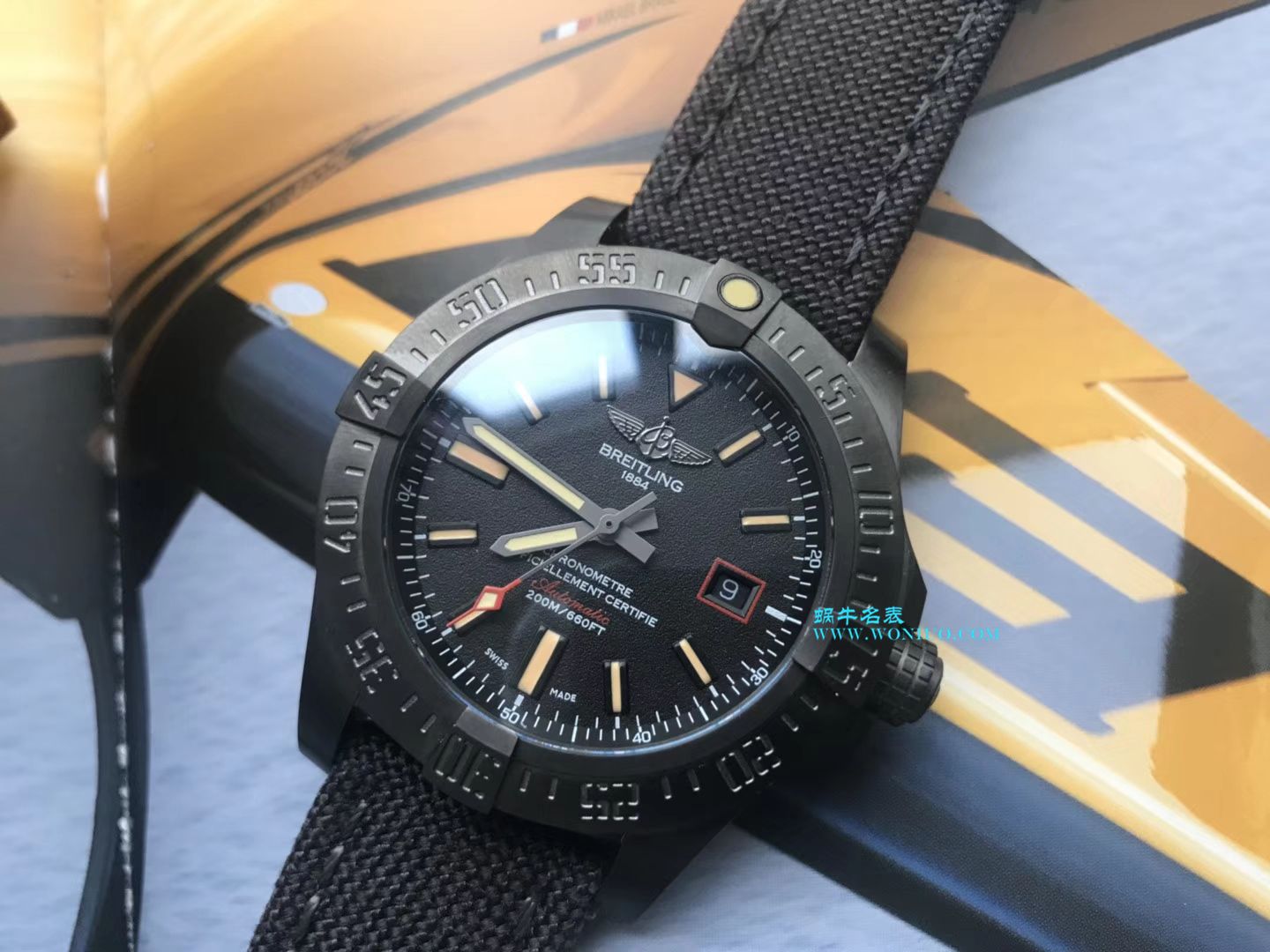 视频评测专柜原单百年灵复仇者黑鸟  百年灵机械计时系列V1731110/BD74/109W/M20BASA.1腕表 / BL093