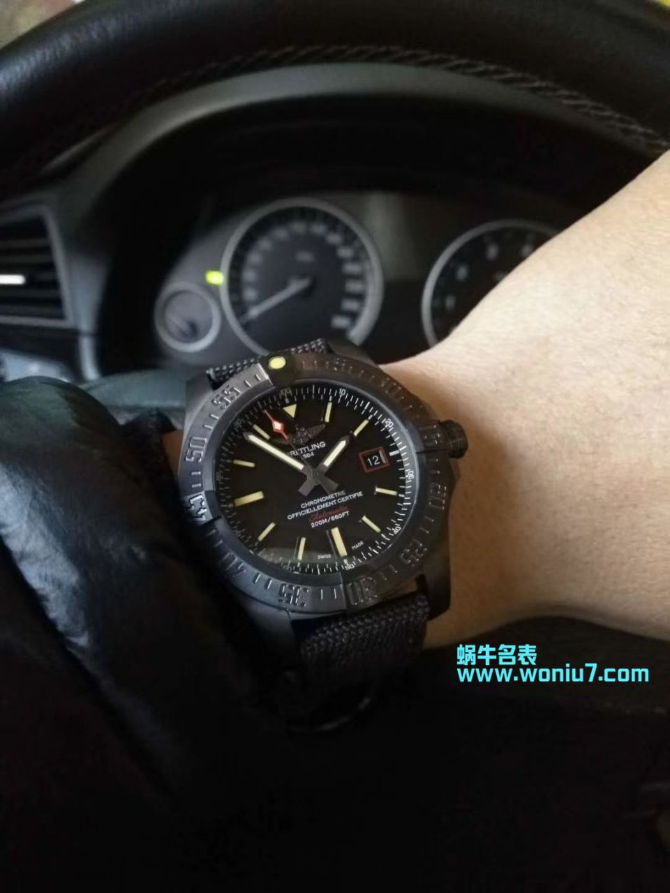 视频评测专柜原单百年灵复仇者黑鸟  百年灵机械计时系列V1731110/BD74/109W/M20BASA.1腕表 / BL093