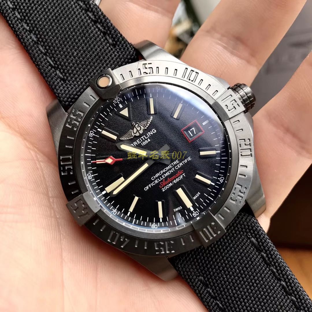 视频评测专柜原单百年灵复仇者黑鸟  百年灵机械计时系列V1731110/BD74/109W/M20BASA.1腕表 / BL093