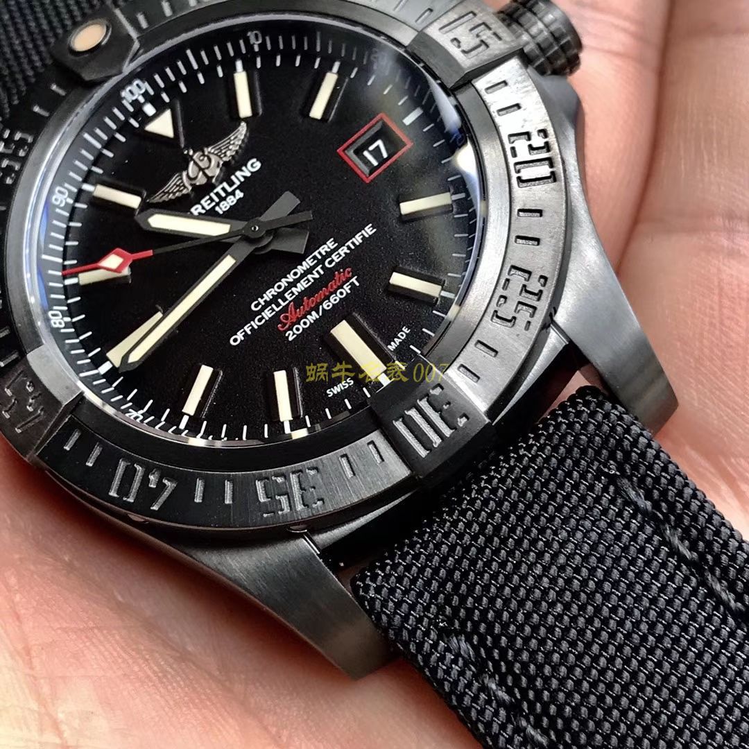 视频评测专柜原单百年灵复仇者黑鸟  百年灵机械计时系列V1731110/BD74/109W/M20BASA.1腕表 / BL093