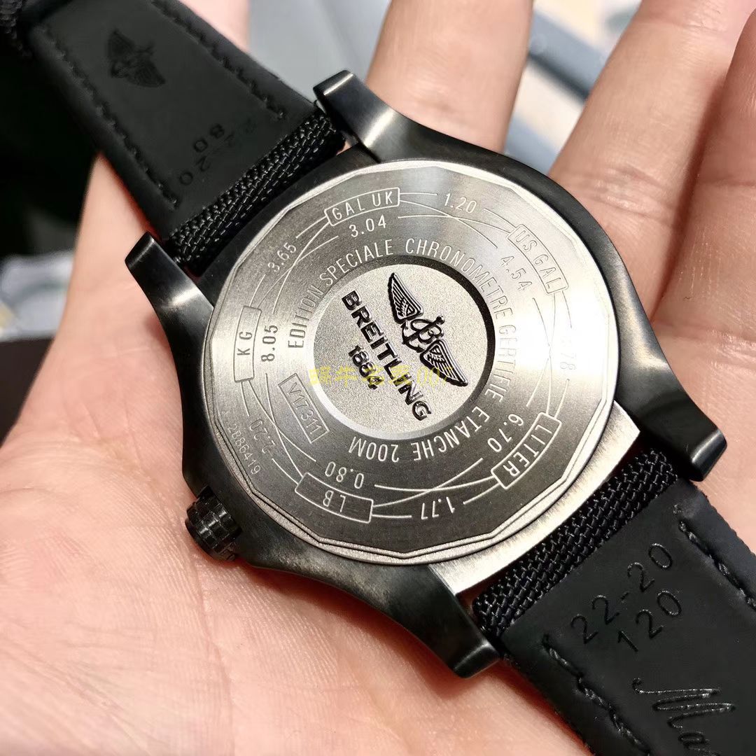 视频评测专柜原单百年灵复仇者黑鸟  百年灵机械计时系列V1731110/BD74/109W/M20BASA.1腕表 / BL093