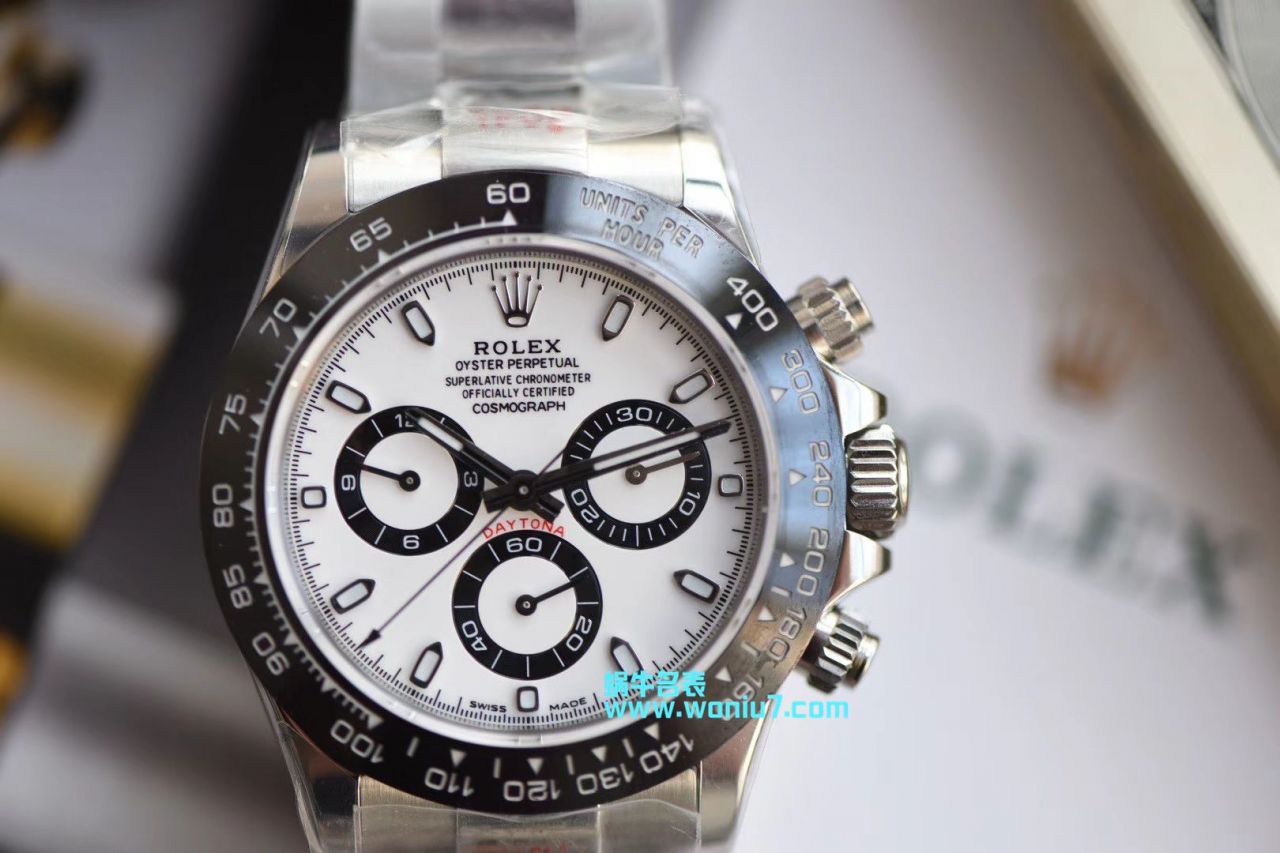 劳力士宇宙计型迪通拿系列116500LN-78590白盘腕表熊猫迪  最新升级版904L迪通拿，速度来秒，N厂神作～原装结构4130迪通拿   / R296