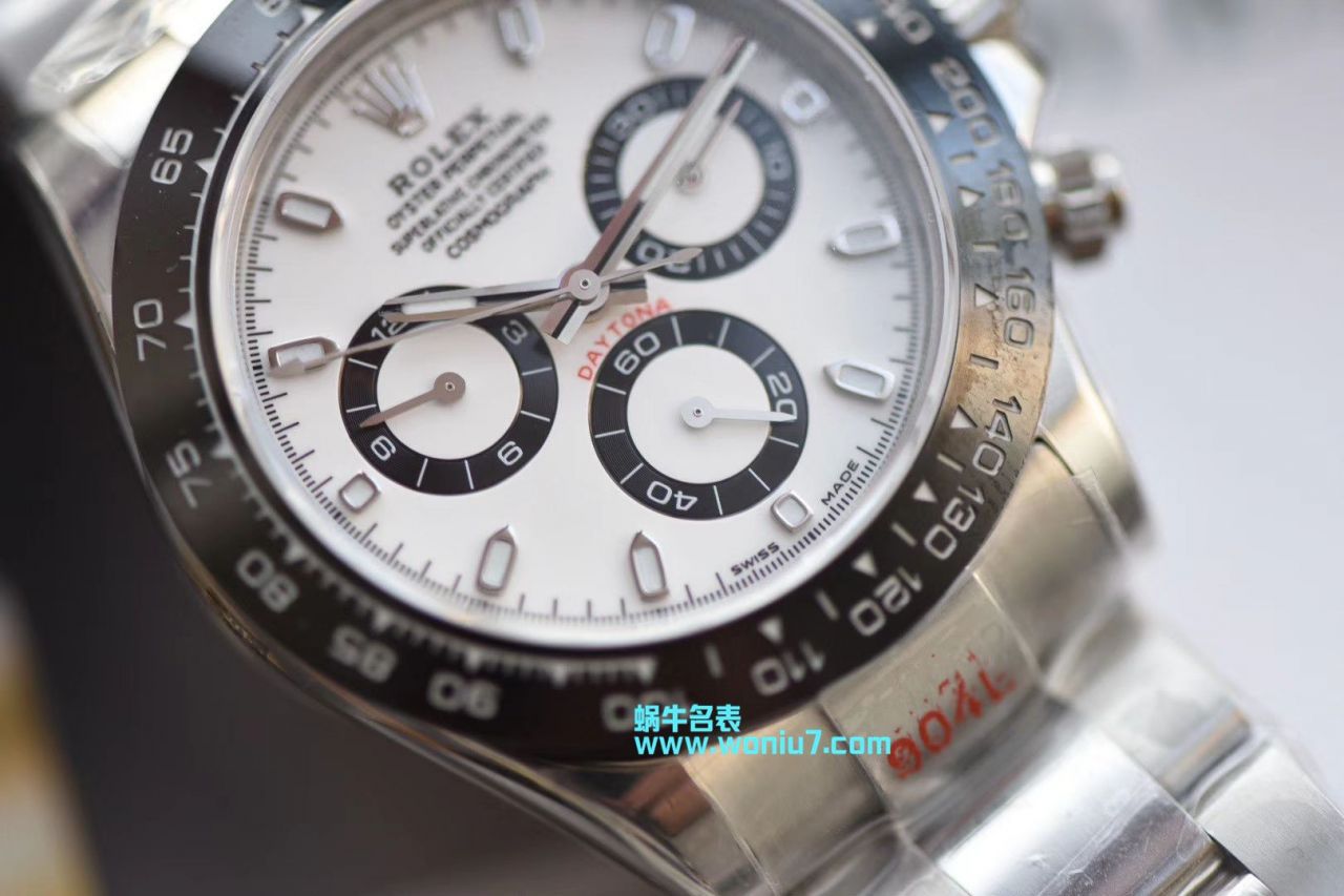 劳力士宇宙计型迪通拿系列116500LN-78590白盘腕表熊猫迪  最新升级版904L迪通拿，速度来秒，N厂神作～原装结构4130迪通拿   / R296