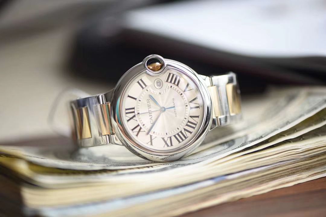 卡地亚蓝气球系列W2BB0022腕表  V9厂V9厂18K包金蓝气球间金款 / K207