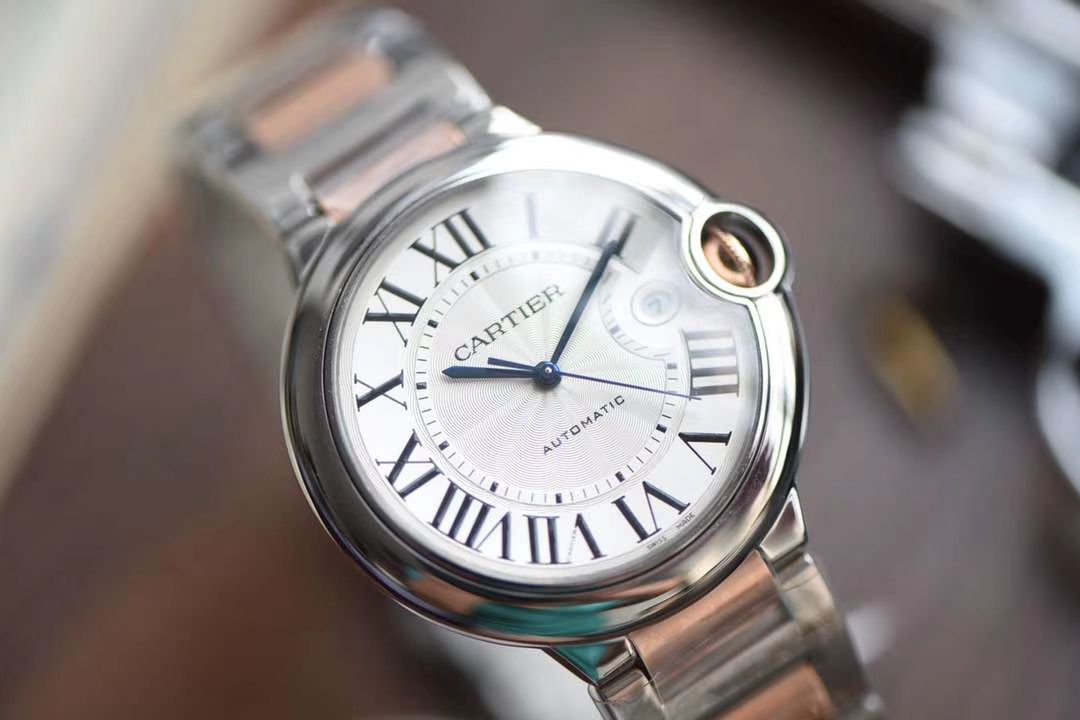 卡地亚蓝气球系列W2BB0004腕表  V9厂V9厂18K包金蓝气球间金款男款42毫米 / K208