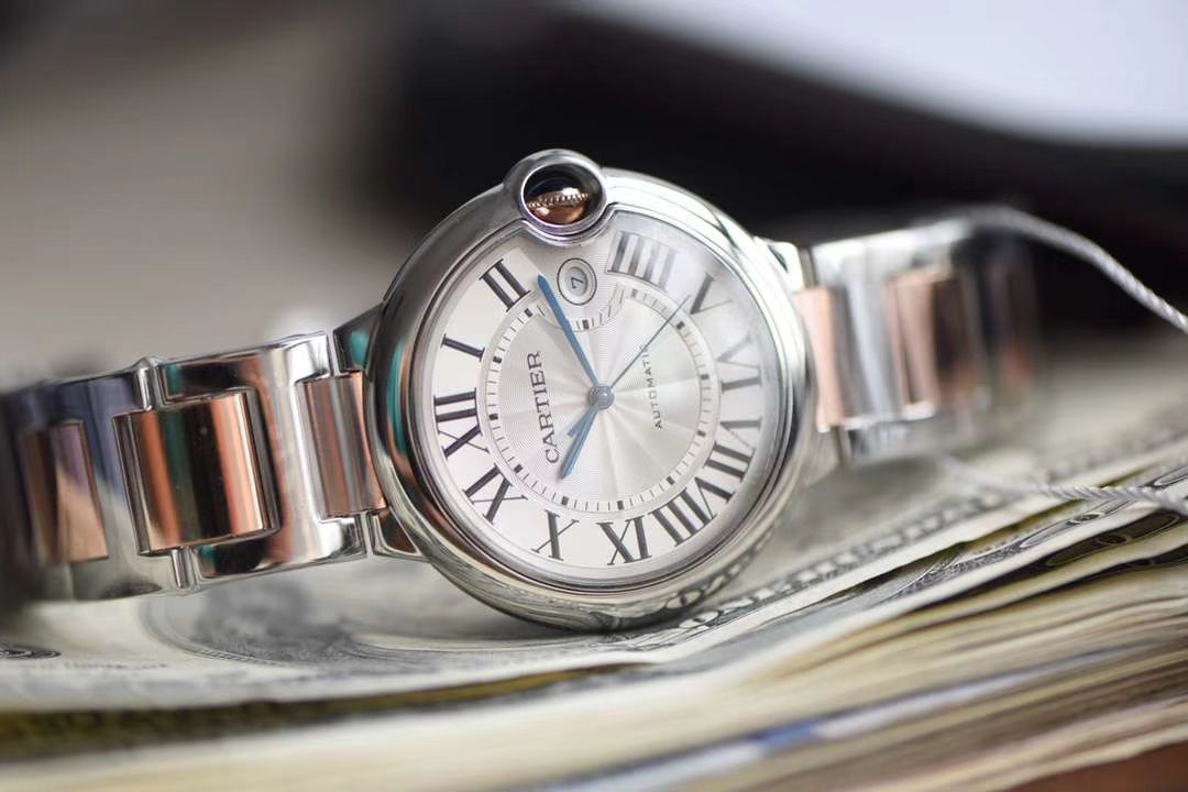 卡地亚蓝气球系列W2BB0004腕表  V9厂V9厂18K包金蓝气球间金款男款42毫米 / K208