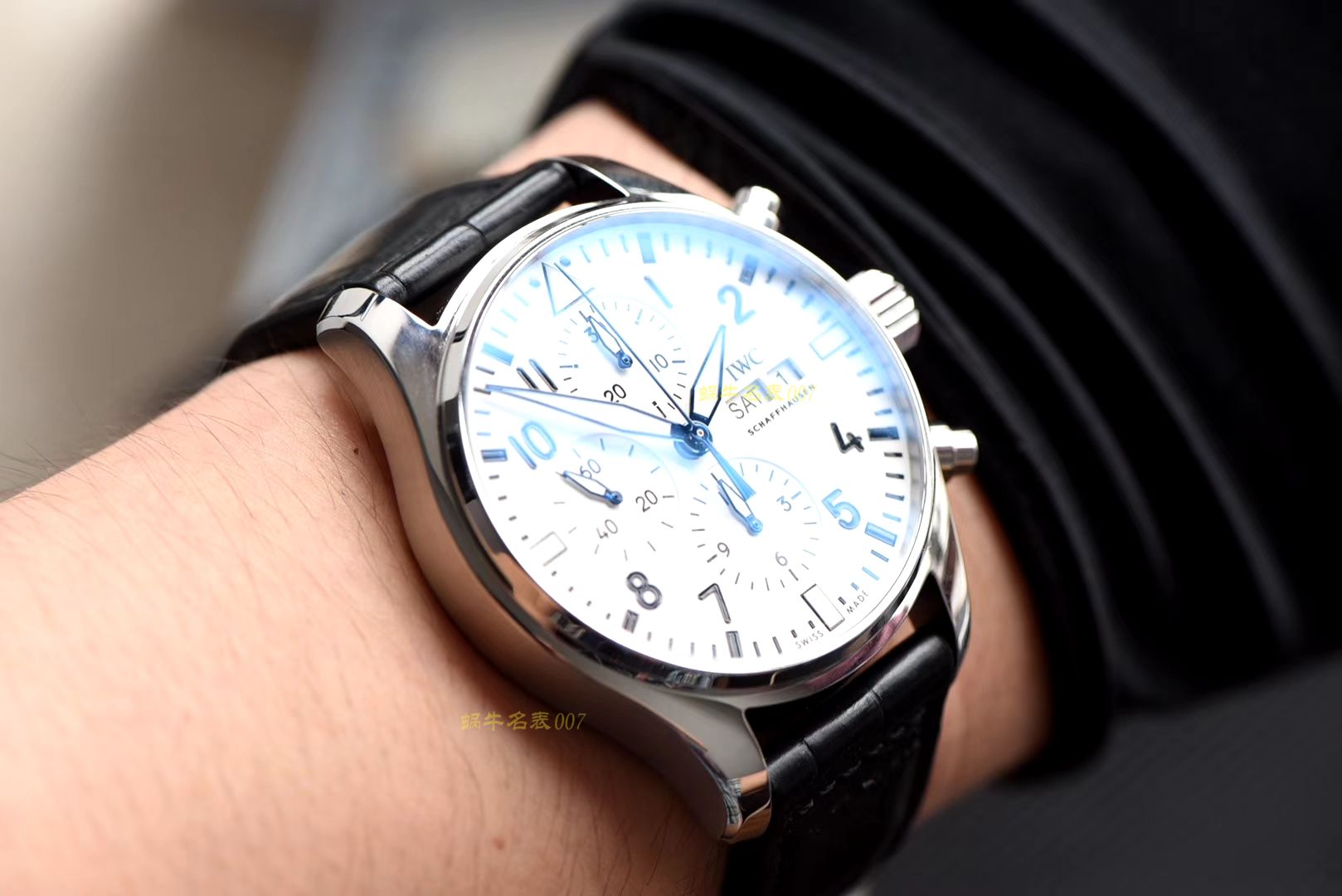 视频评测，稀缺原单  IWC万国表周年纪念系列IW377725腕表（白面150周年纪念版） / WG352