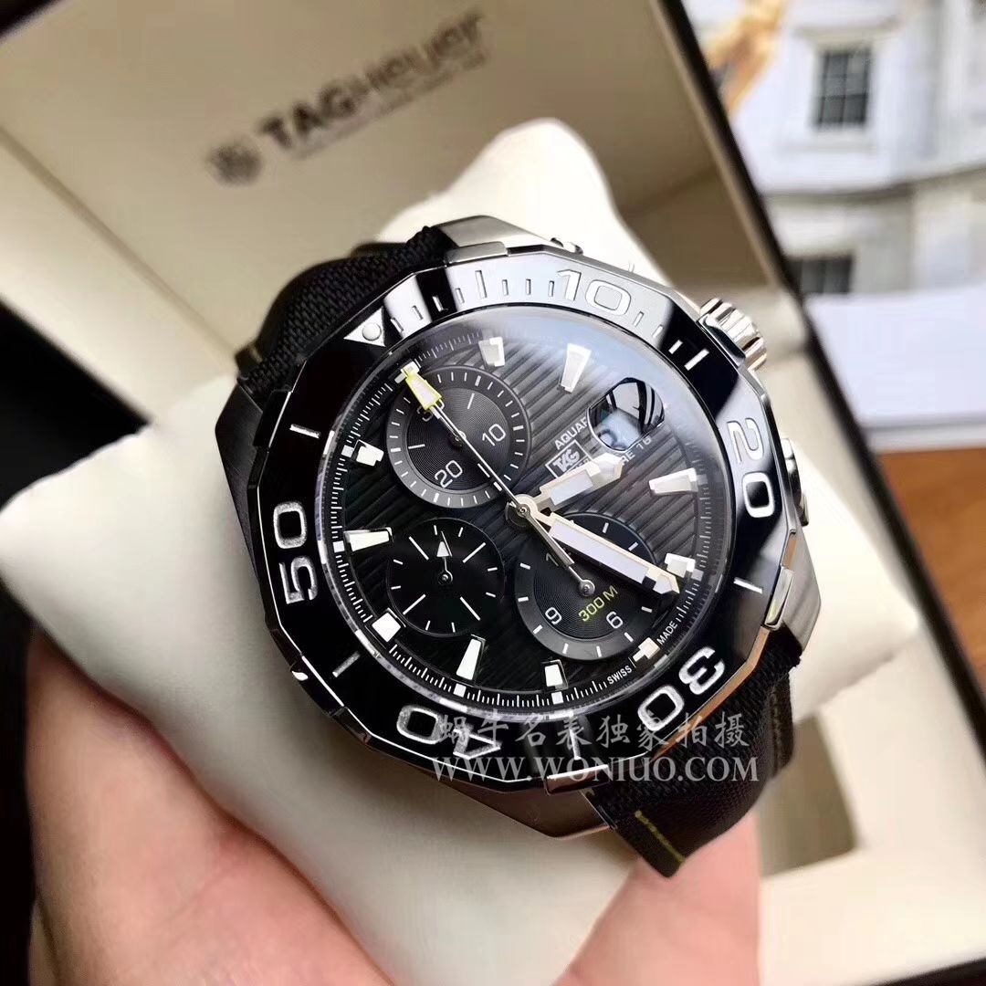 视频评测泰格豪雅竞潜系列原单计时机械表泰格豪雅竞潜系列CAY211B.BA0927，CAY211A.BA0927腕表 / TG034MM