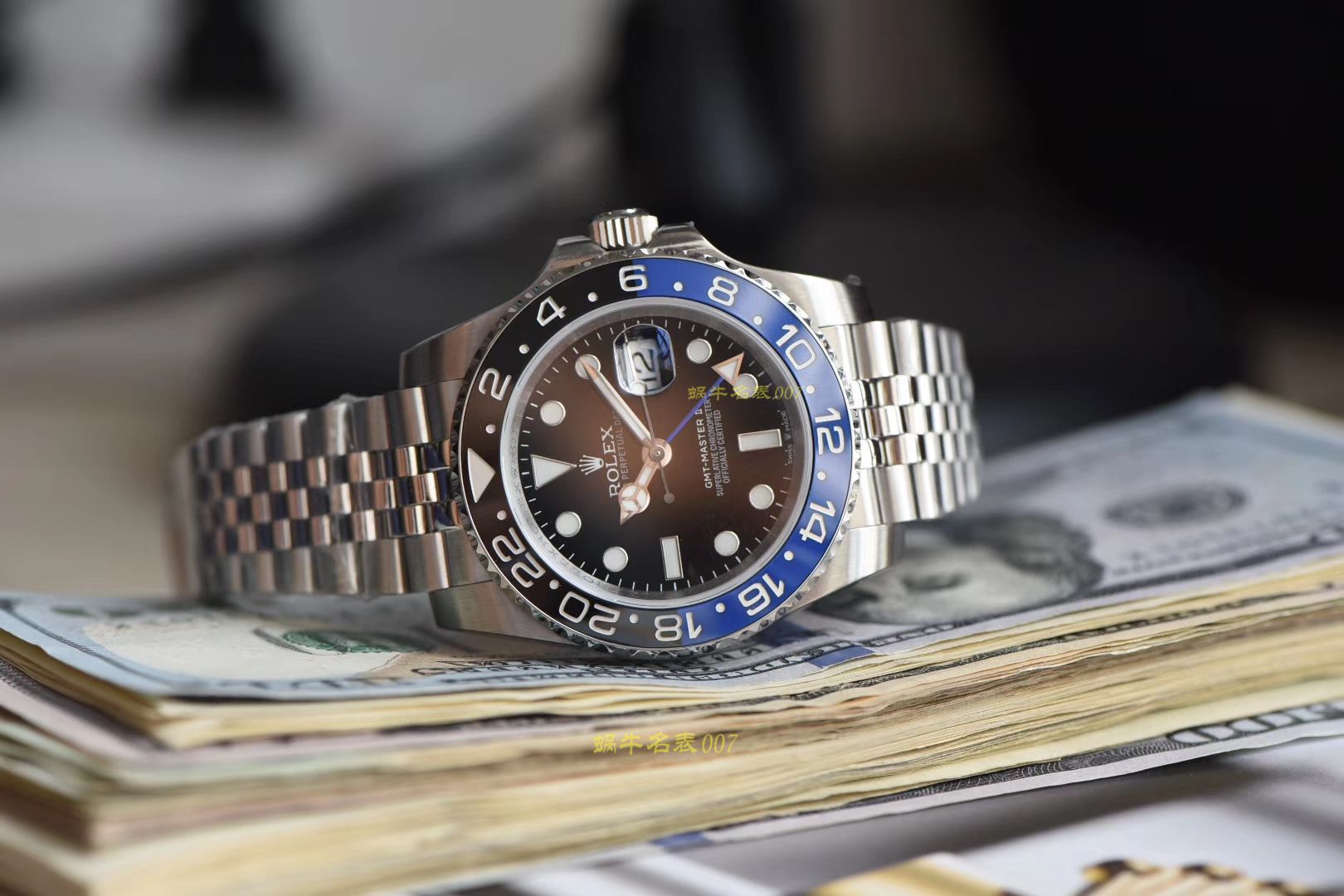   视频讲解  劳力士格林尼治型II系列m126710blnr-0002腕表  DJ最新升级克隆3186机芯劳力士格林尼治型I二代黑篮圈   / R300