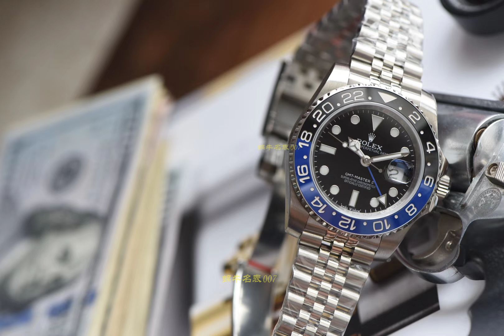   视频讲解  劳力士格林尼治型II系列m126710blnr-0002腕表  DJ最新升级克隆3186机芯劳力士格林尼治型I二代黑篮圈   / R300