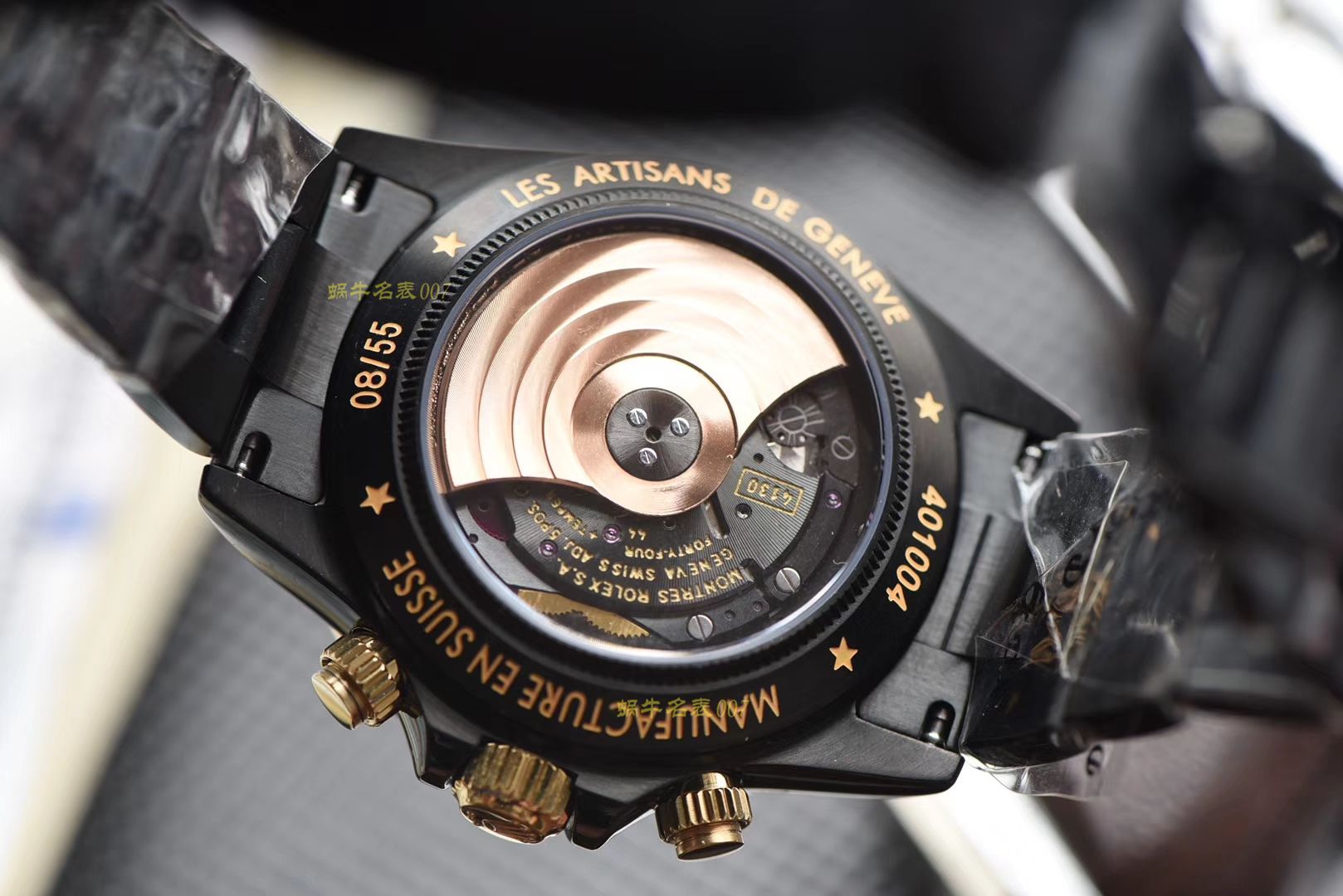 劳力士迪通拿全黑限量版 彩面按键，透底设计‼️极其特别 / R302