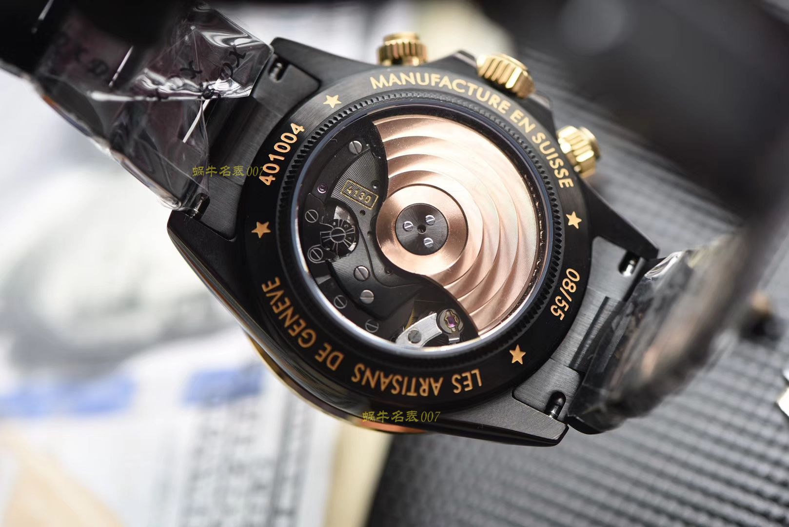 劳力士迪通拿全黑限量版 彩面按键，透底设计‼️极其特别 / R302