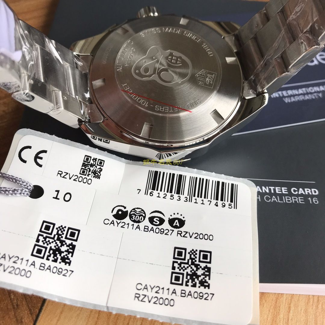 视频评测泰格豪雅竞潜系列CAY211A.BA0927腕表，CAY211A.FC6361，泰格豪雅竞潜系列原单计时机械表，搭载原装瑞士ETA7750机械机芯 / TG065