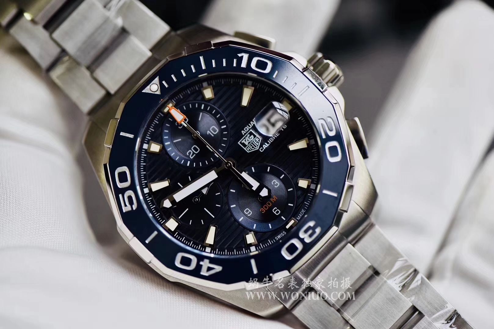 视频评测泰格豪雅竞潜系列CAY211A.BA0927腕表，CAY211A.FC6361，泰格豪雅竞潜系列原单计时机械表，搭载原装瑞士ETA7750机械机芯 / TG065