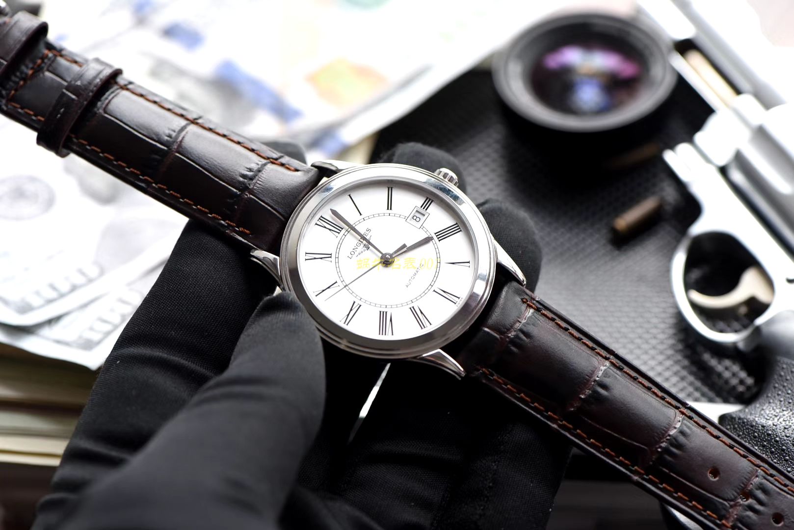 浪琴优雅军旗系列 L4.874.4.12.6，L4.874.4.96.6等男士机械腕表  浪琴军旗系列精品❗ 超薄1：1版本～   / L109