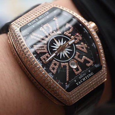   ABS高Franck Muller  法穆兰MEN'S COLLECTION系列V 45满钻腕表