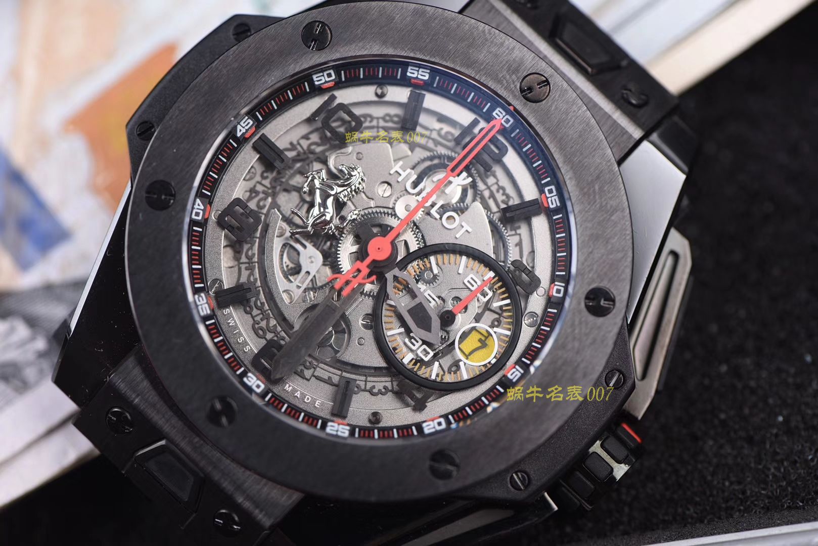 视频评测宇舶法拉利系列401.CX.0123.VR腕表  HBBV6最新力作‼️ Hublot  Ferrari Ceramic F11系列   / YB062