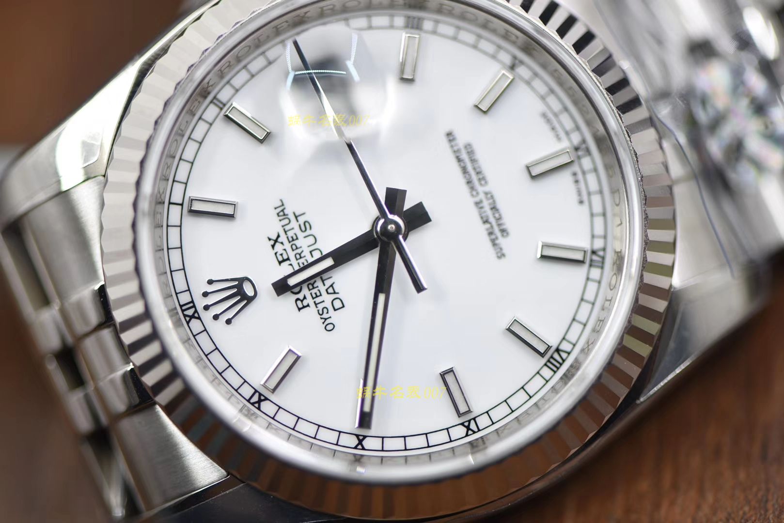 劳力士日志型系列116234白盘腕表36毫米  AR高 / R317