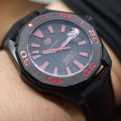 V6厂版本新品TAG HEUER AQUARACER（竞潜系列） CALIBRE 5泰格豪雅竟潜43mm