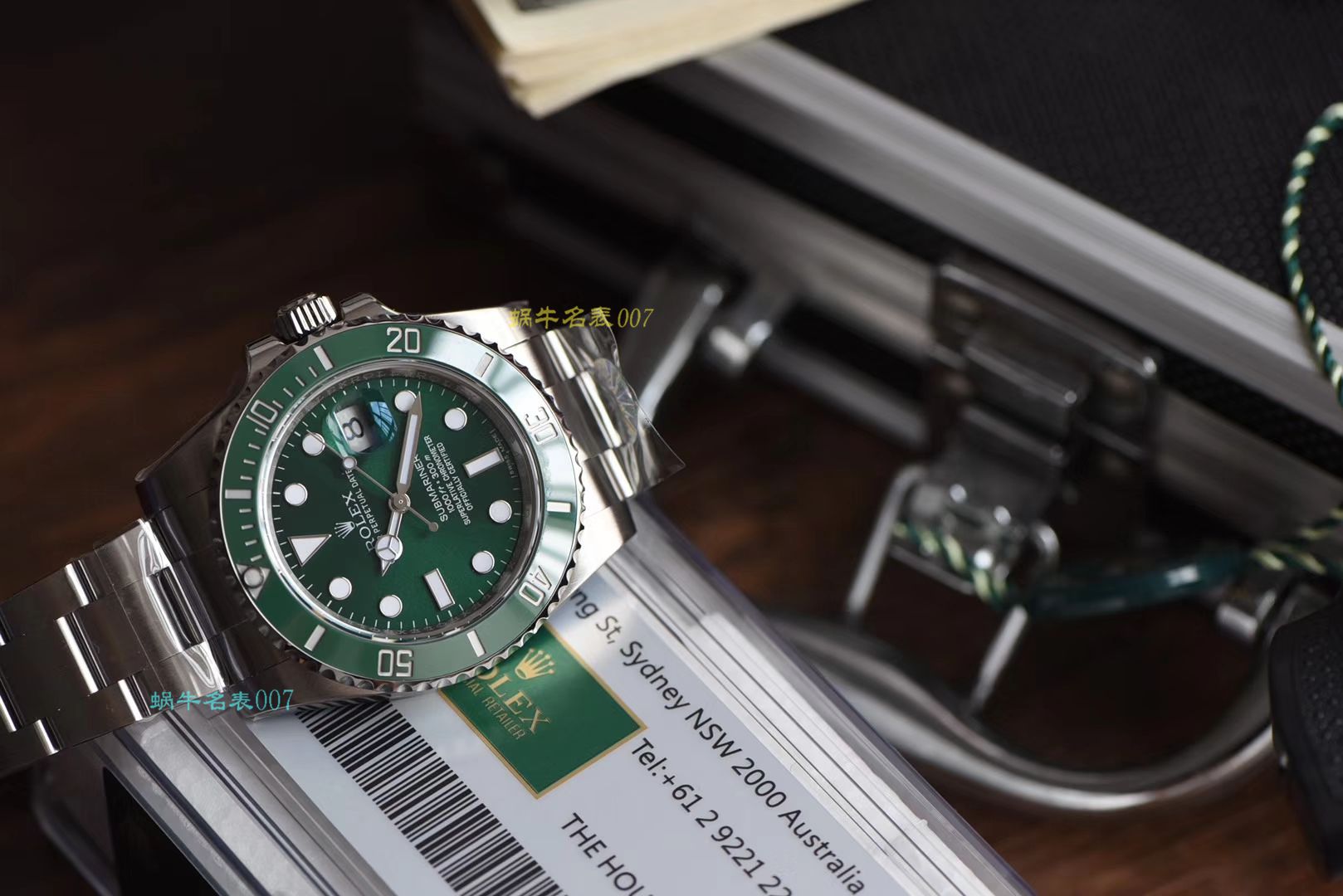   AR劳力士绿水鬼手表  劳力士潜航者型系列116610LV-97200 绿盘腕表 / R318