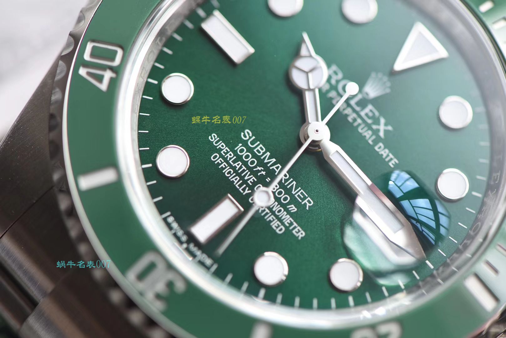   AR劳力士绿水鬼手表  劳力士潜航者型系列116610LV-97200 绿盘腕表 / R318