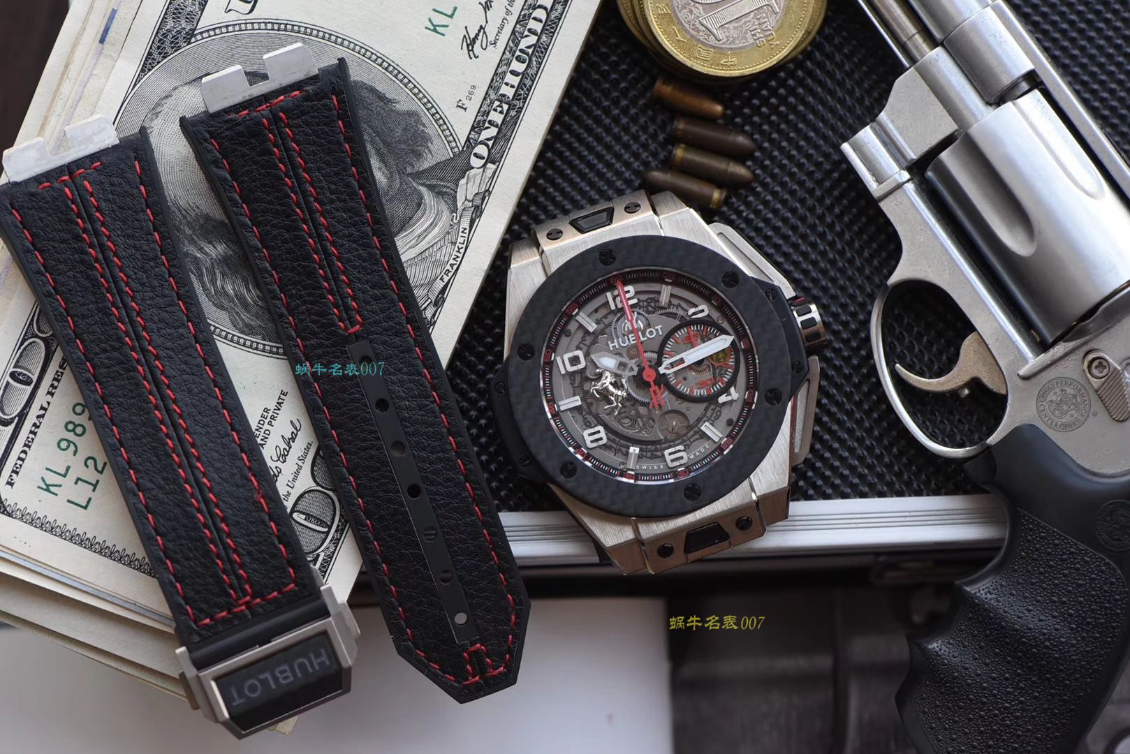 视频评测V6出品  Hublot  Ferrari Titanium F3系列 宇舶法拉利401.NQ.0123.VR腕表 / YB066