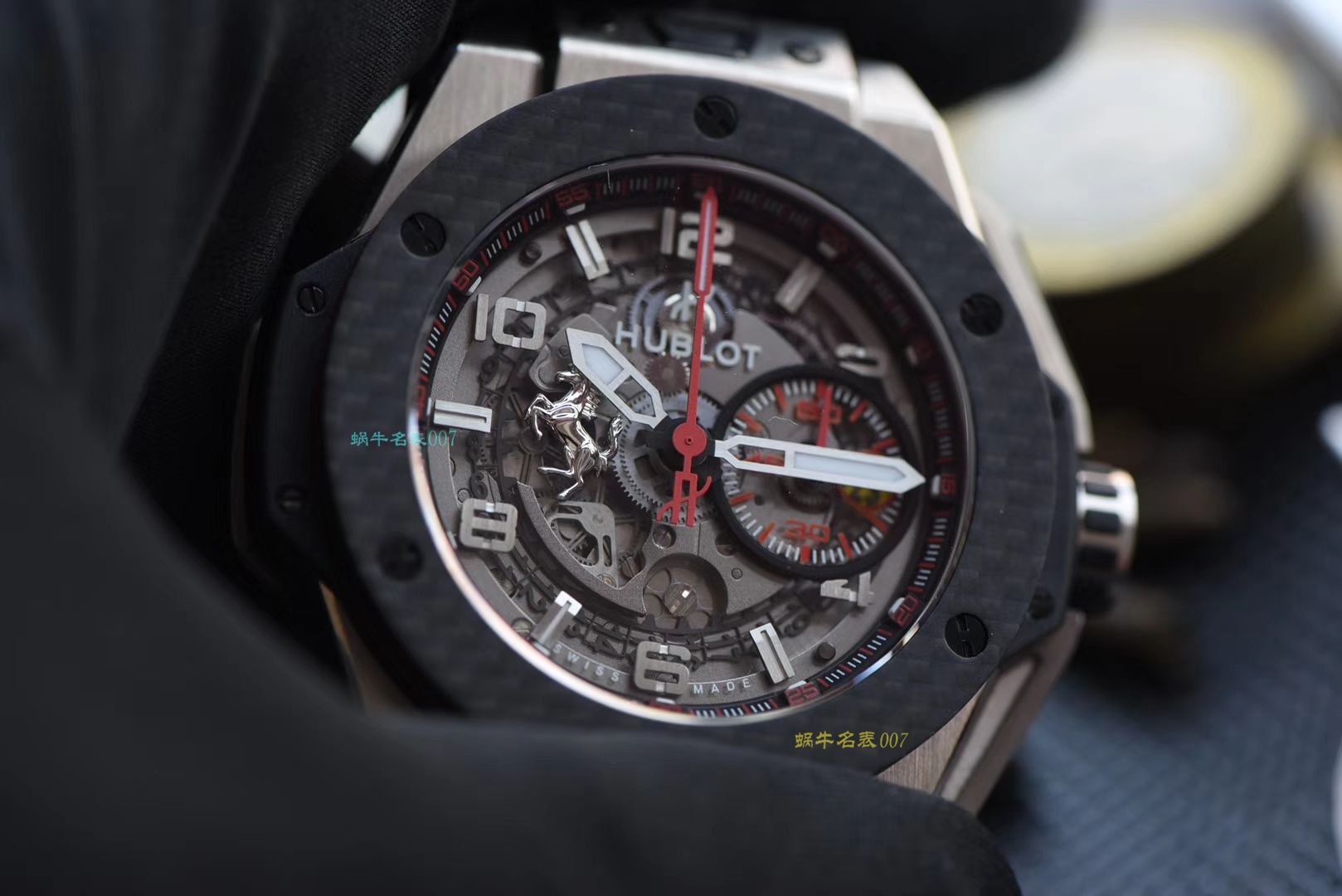 视频评测V6出品  Hublot  Ferrari Titanium F3系列 宇舶法拉利401.NQ.0123.VR腕表 / YB066