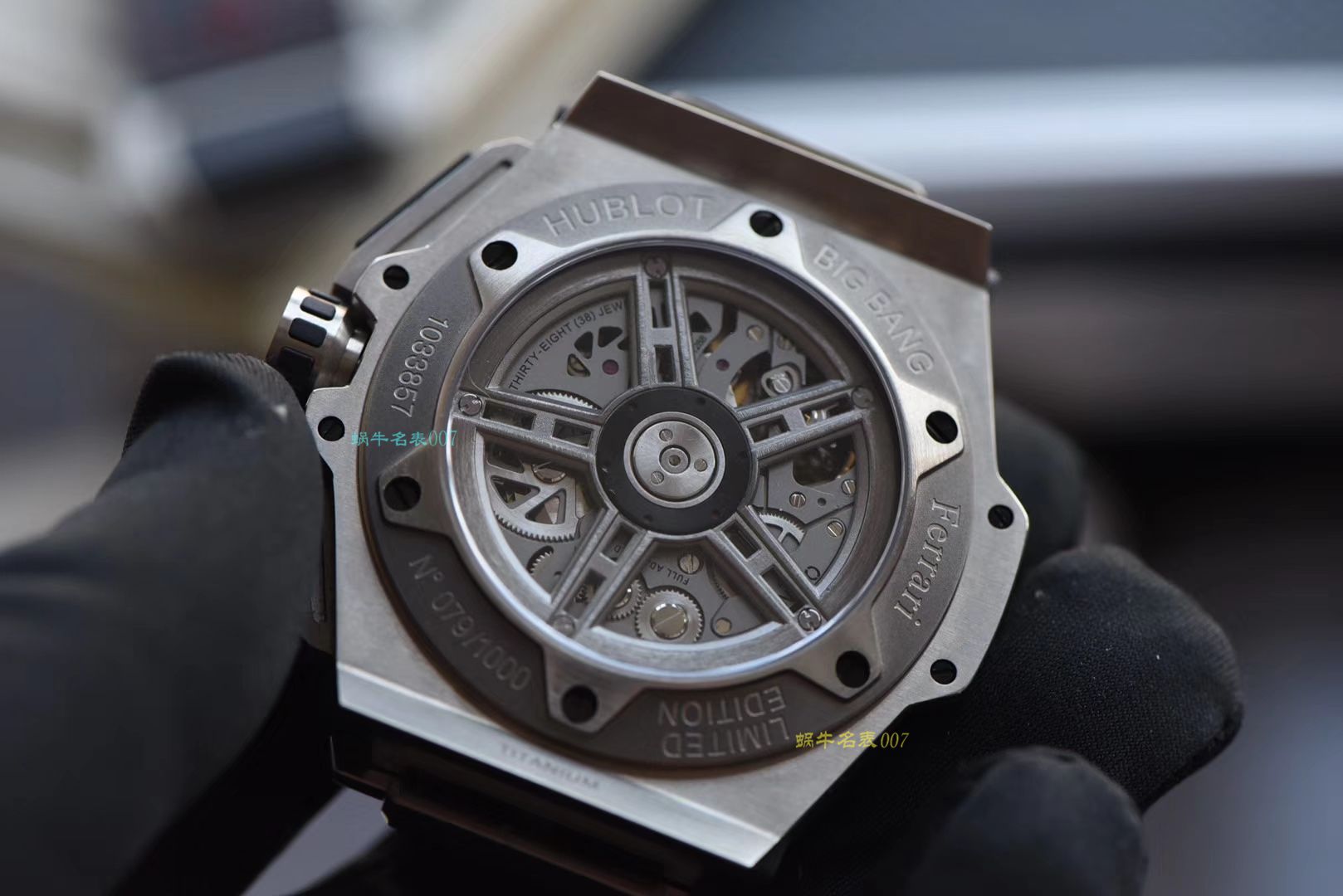 视频评测V6出品  Hublot  Ferrari Titanium F3系列 宇舶法拉利401.NQ.0123.VR腕表 / YB066