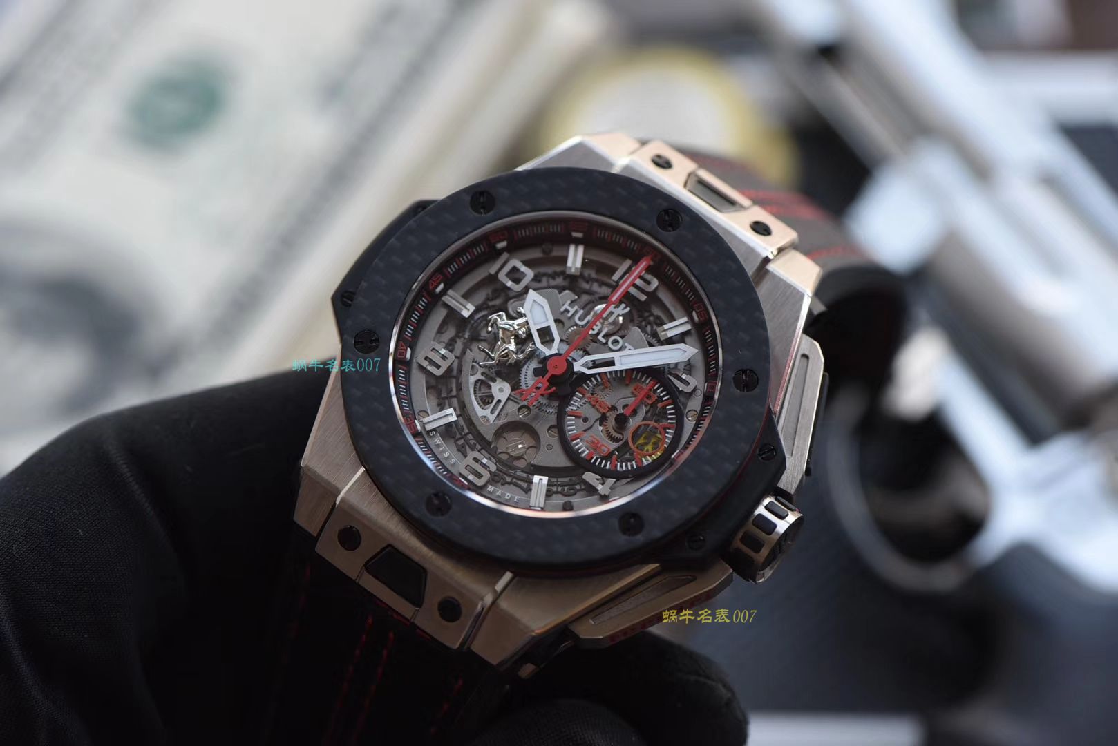 视频评测V6出品  Hublot  Ferrari Titanium F3系列 宇舶法拉利401.NQ.0123.VR腕表 / YB066