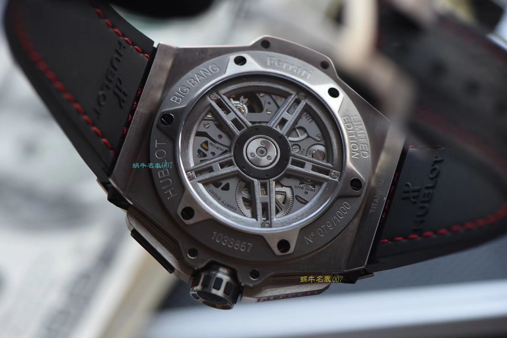 视频评测V6出品  Hublot  Ferrari Titanium F3系列 宇舶法拉利401.NQ.0123.VR腕表 / YB066